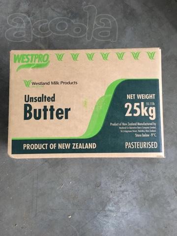 Масло Новозеландское 82,5 %, оптом.
